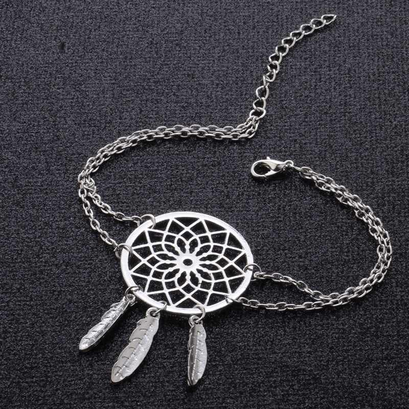 Feather Dream Catcher Bracelet