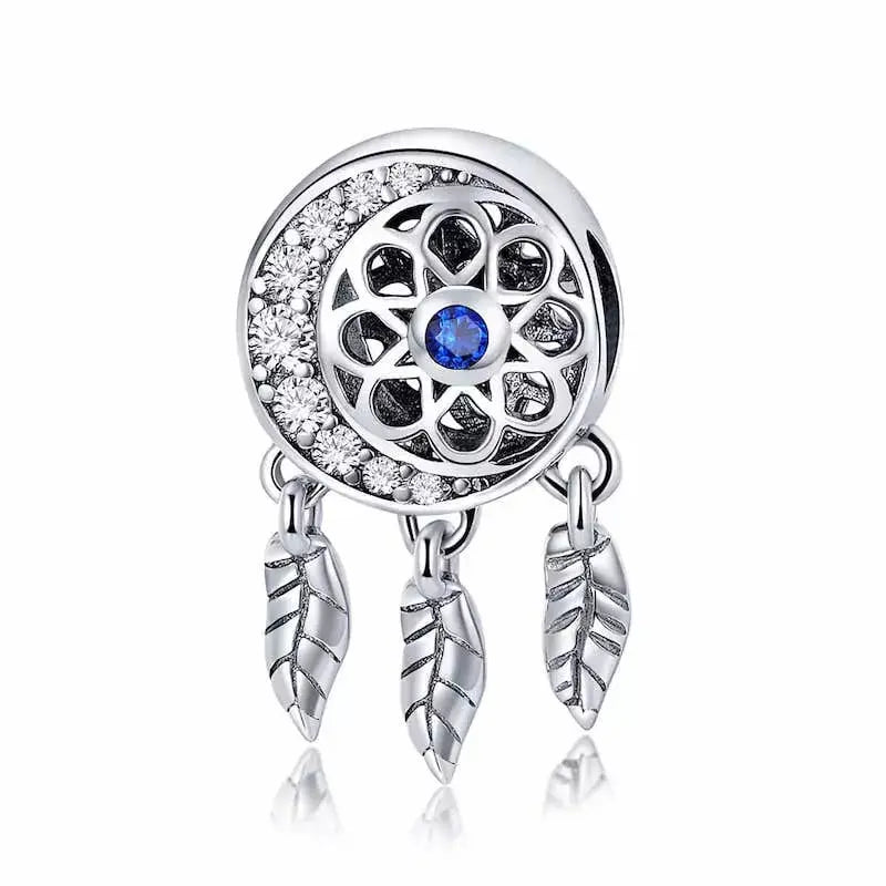 silver dream catcher pendant