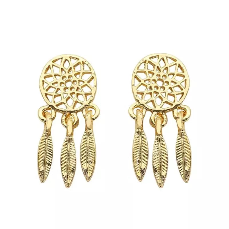 dream catcher stud earrings