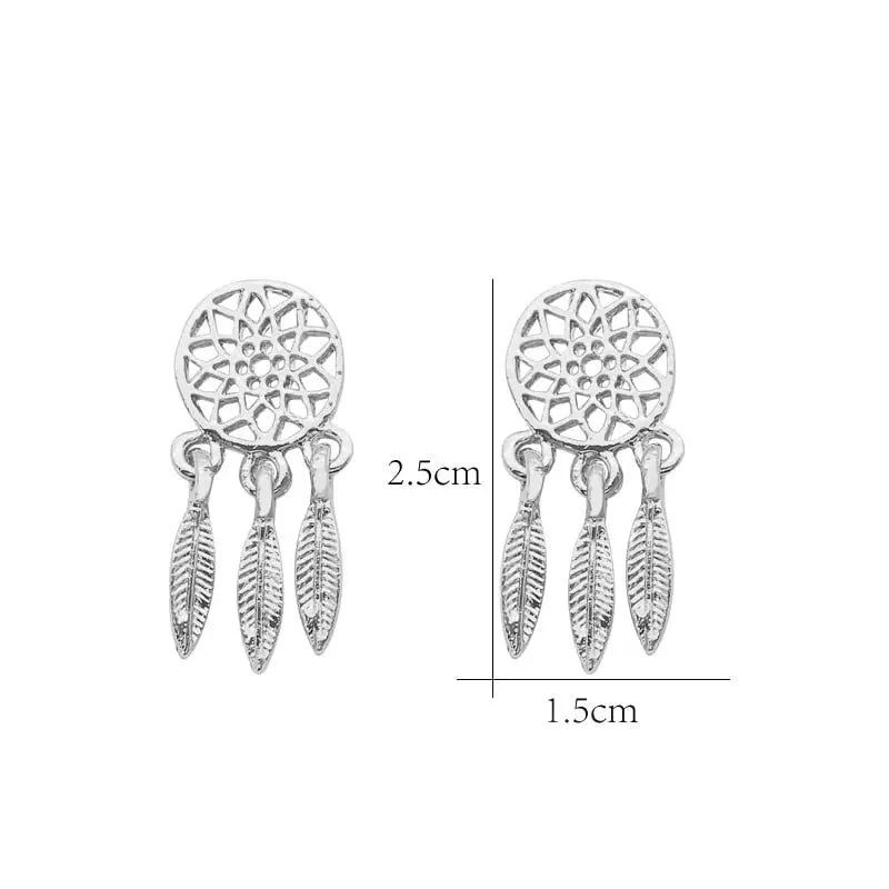 small dreamcatcher earrings