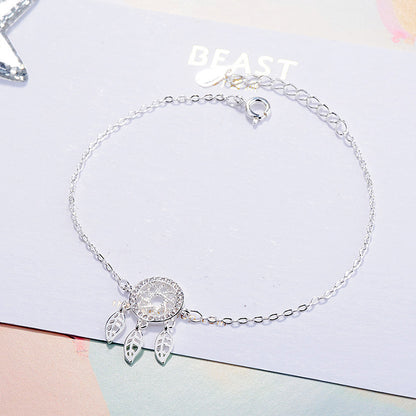 Solid silver Dream catcher bracelet