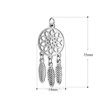 dream catcher sterling silver pendant