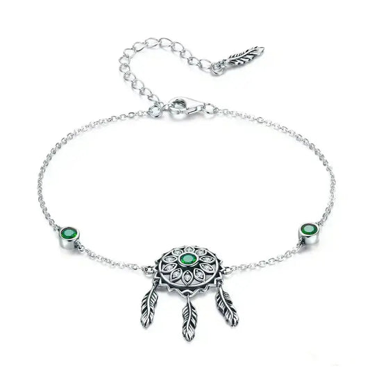 Dream catcher silver bracelet