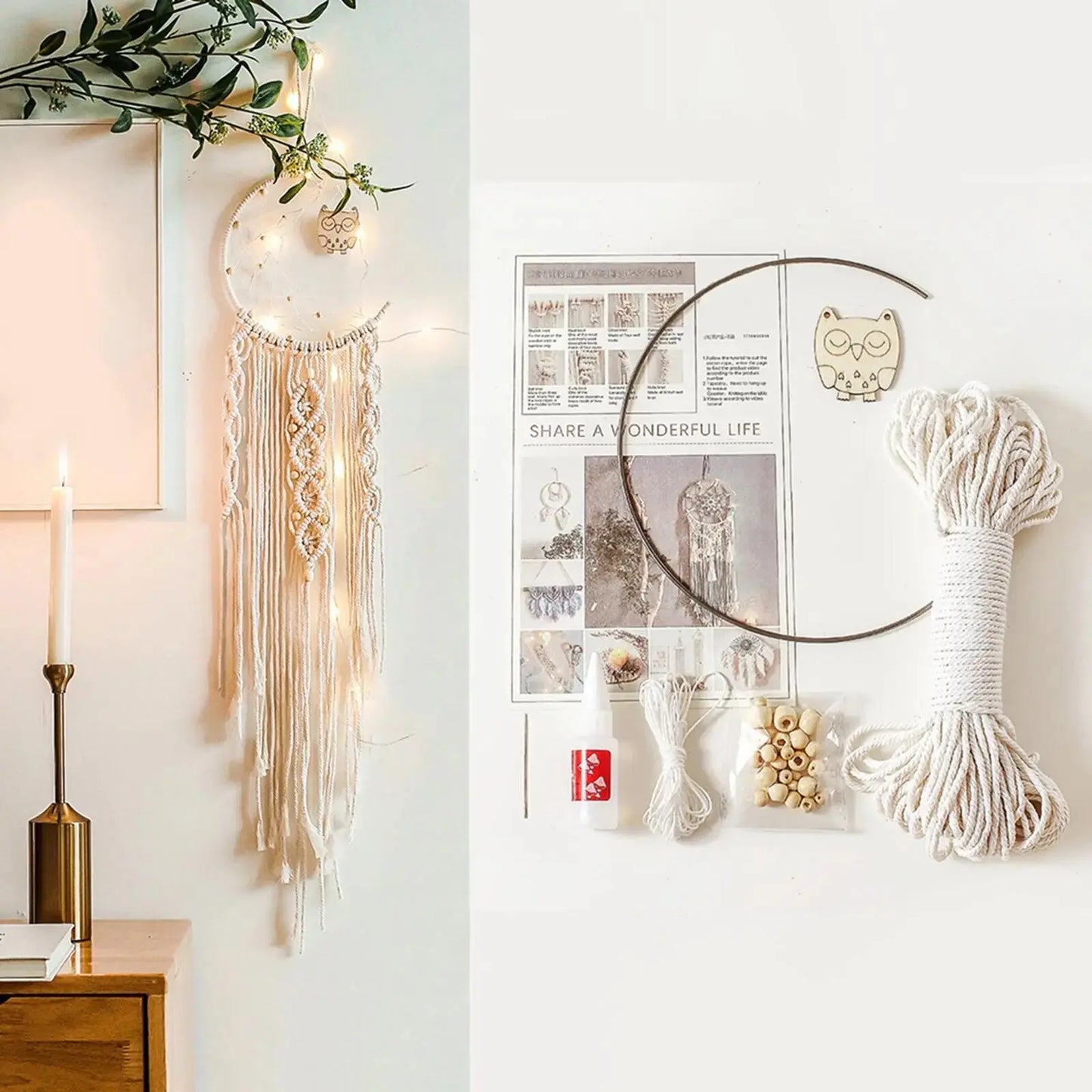 Macrame Dream Catcher Kit