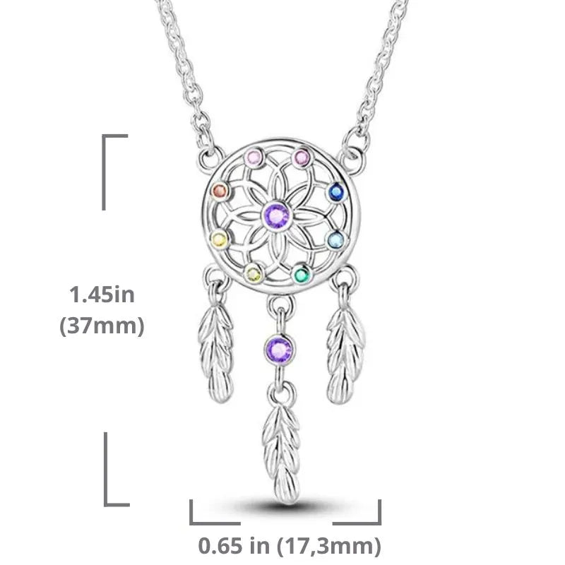 Sterling 925 dreamcatcher necklace