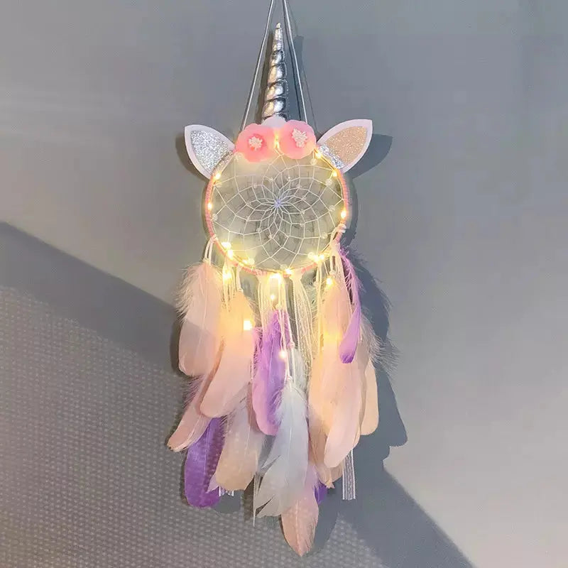 Light up unicorn dream catcher