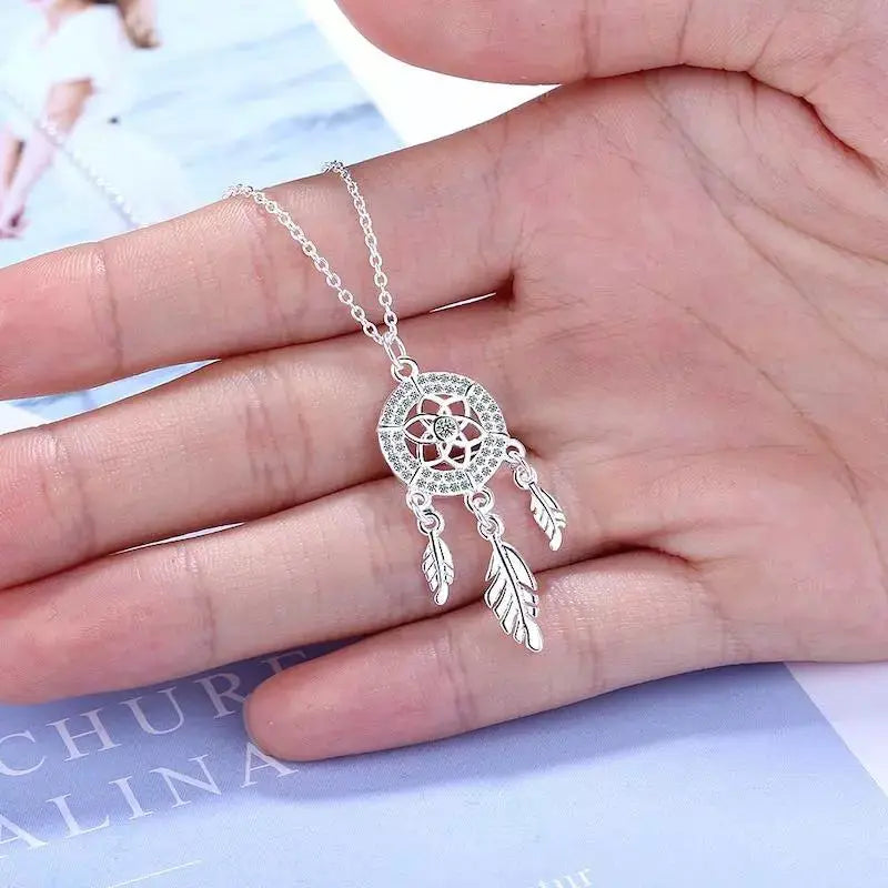 Buy Dream Catcher Necklace 14k Gold Filled Dreamcatcher Charm Necklace  Women Native American Jewelry Gift for Her Online in India - Etsy