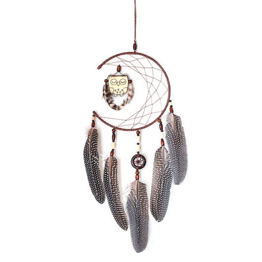 Authentic dream catcher owl