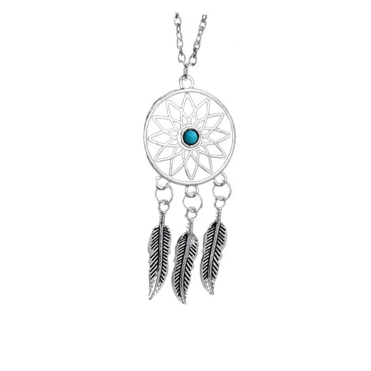 beaded dream catcher necklace