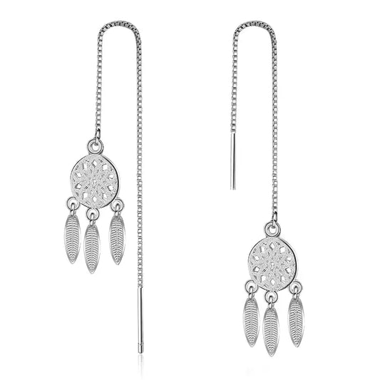 dream catcher drop earrings