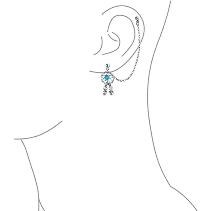 Dream catcher earring helix