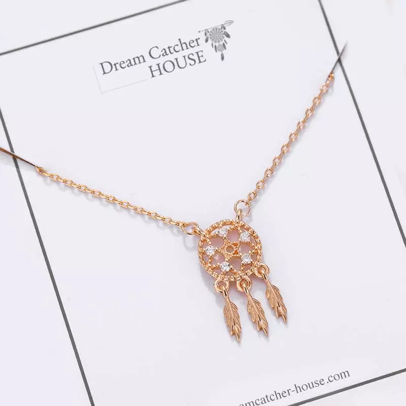 dream catcher necklace diamond