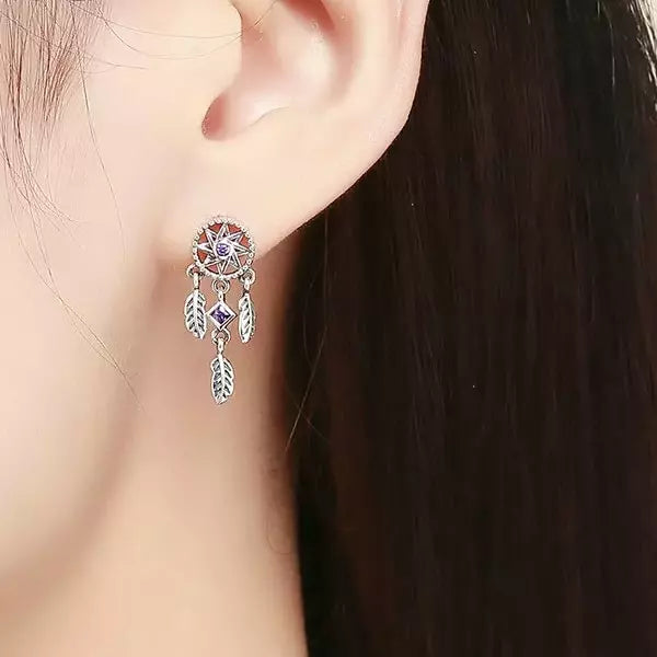Dreamcatchers silver earrings