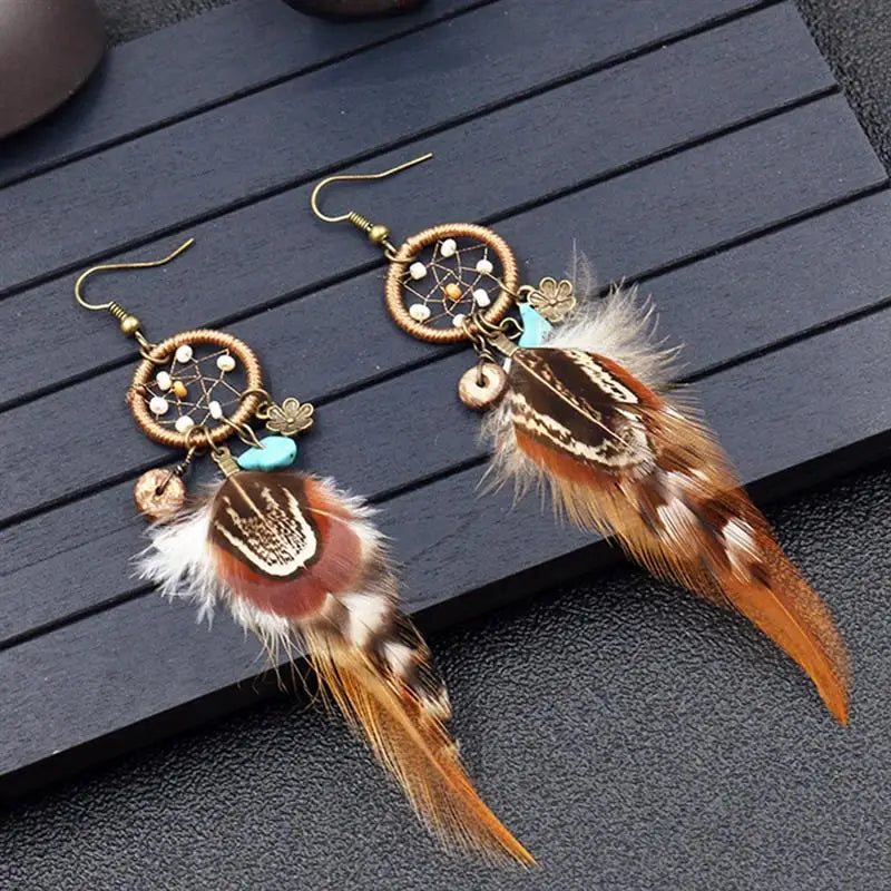 Handmade dreamcatcher earrings