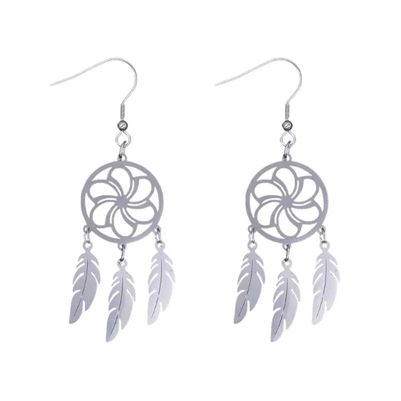 large dream catcher earrings