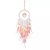 Pink and white dream catcher
