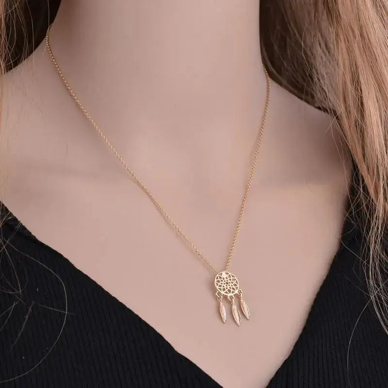 Buy Gold Tree of Life Necklace 9ct Solid Gold Dream Catcher Necklace for  Women Dainty Family Tree Pendant Christmas/Birthday Jewellery Gift for  Girlfriend Wife Mum Her 16+1+1 inch Online at desertcartINDIA