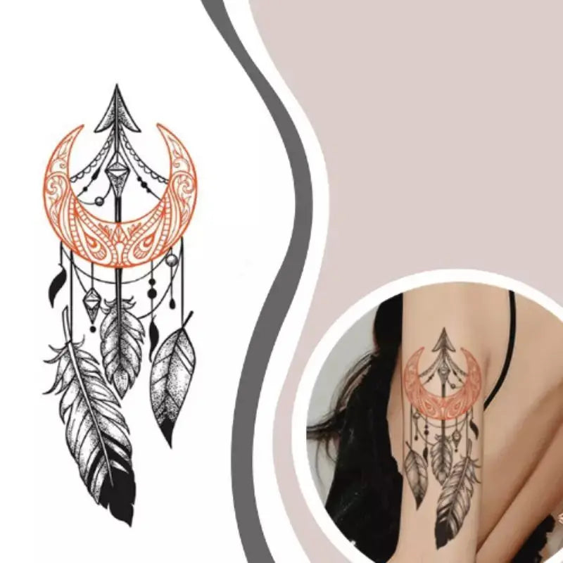 moon dream catcher tattoo