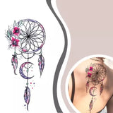 flower dream catcher tattoo